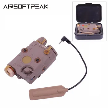 

Tactical Air Rifle AN/PEQ-15 Red Dot Laser Battery Case White LED Flashlight IR Lens 270 Lumens Night Version Hunting Accessory
