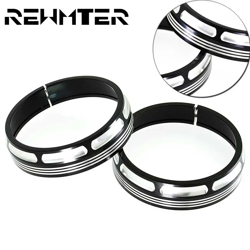 1 пара Burst коллекция Trim Ring Accesorios Para Moto лампы Harley Touring Electra Glide Street interstrip