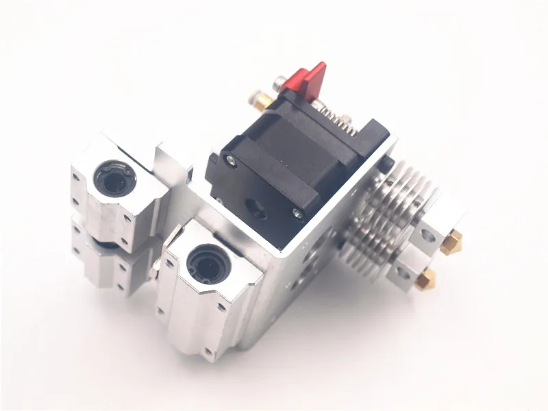 Funssor 1,75 мм 3D принтер Металл MK10 двойной экструдер каретки полный комплект двойной прямой экструдер для Reprap Mendel Prusa i3