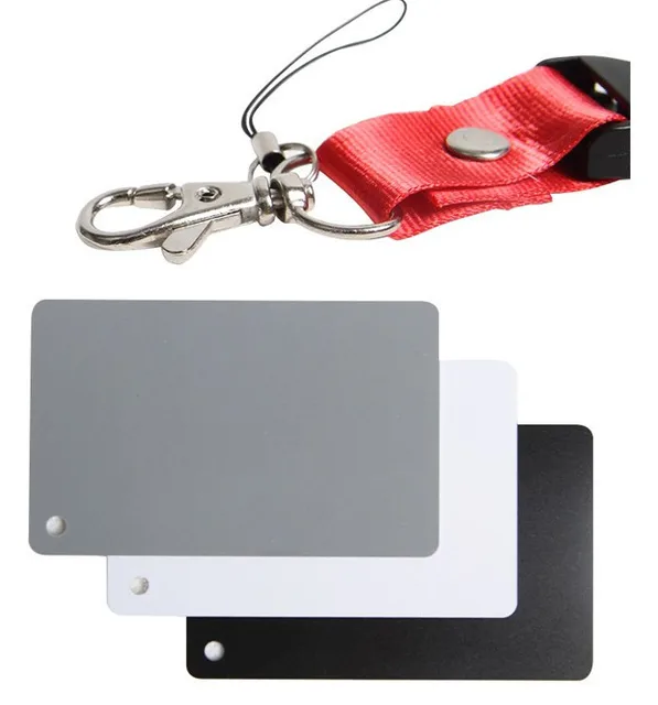 Scheda Grigia 18% Per Bilanciamento Bianco - Strumento Per Fotografia DSLR E Film, Con 3 Carte - Foto 9