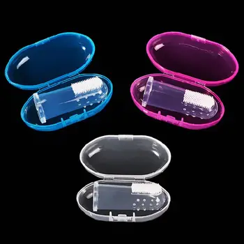 

Hot Selling Silicone Baby Finger Toothbrush Baby Newborn Children Health Care Finger Toothbrush Toothbrush Massager 3 Colors