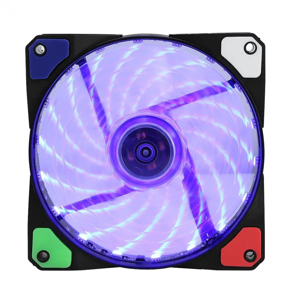 

120*120*25mm LED Lights Silent Fans Heatsink Cooler Cooling Fan For PC Computer 2017 practical good quality