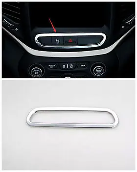 

Interior Middle Console Button Cover trim 1pcs for Jeep Cherokee 2014 2015 2016
