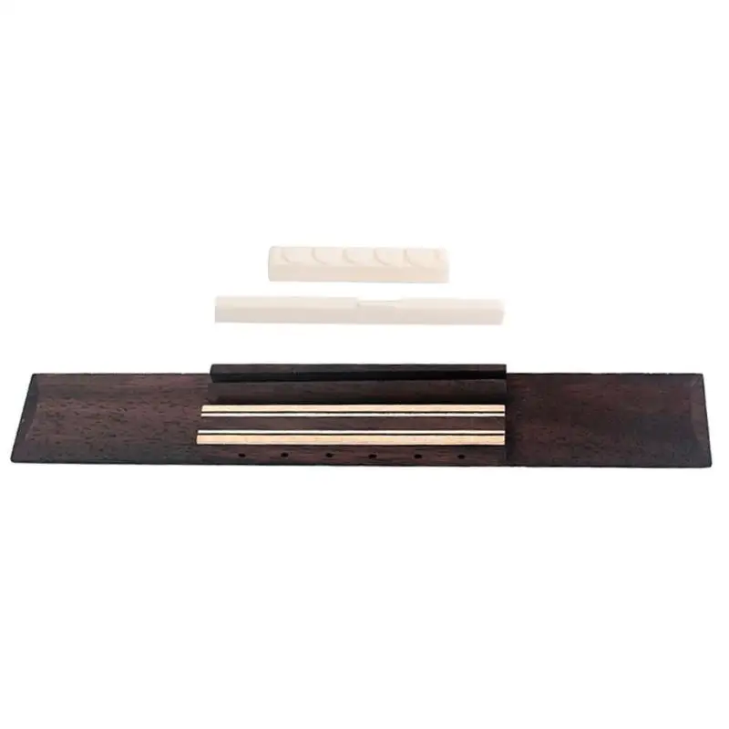 KOKO Rosewood Guitar Bridge+ Cattle Bone Guitar Nut+ Cattle Bone Guitar Saddle for Classic Guitar Accessories