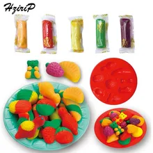 HziriP Новые Красочные цветные глиняные игрушки наборы сделай сам для безопасности пищевых продуктов пластиковые инструменты для моделирования глиняные Детские ролевые игры игрушки для детей Подарки