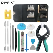 DIYFIX 38 in 1 Mobile Phone Screen Opening Pliers Repair Tools Kit Screwdriver Pry Disassemble Tool Set for iPhone Samsung Sony