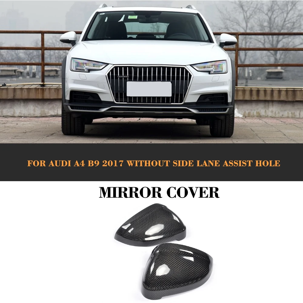 Carbon Fiber Auto Car Rear Rear view Mirror Covers Caps for AUDI A4 A5