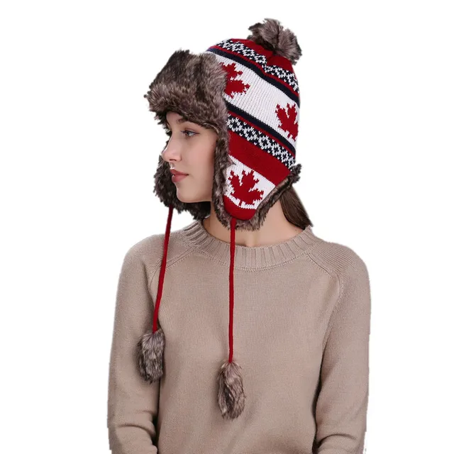 ChamsGend 2017 Hot Sale Warm Women Winter Hat with Ear Flaps Snow Ski