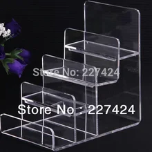 De Bijoux 2 шт. прозрачный кристалл органический Стекло кошелек 4 Слои Дисплей подставка держатель 5.9x3."#95074