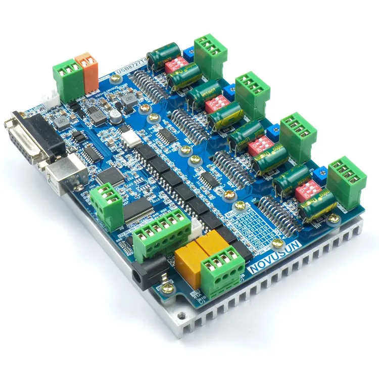 USB8727T4 USB MACH3 4 осевой ЧПУ контроллер с приводом все в одном 200 кГц полосный шаговый
