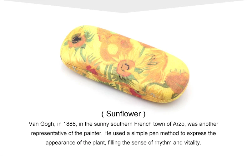 MINIMUM Retro Glasses Box Oil Painting Sunglasses High Quality Reading Glasses Case Vintage Art Storage Glasses Case 1 (5)