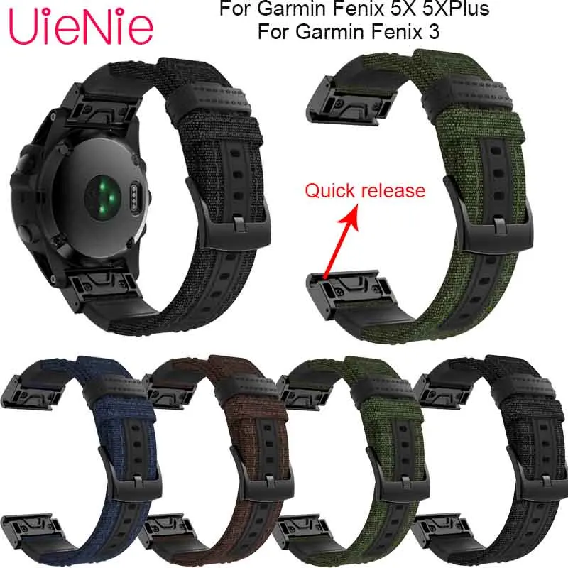 

26mm Quick release strap For Garmin Fenix 5X/5XPLUS smart watch replacement wristband For Garmin Fenix 3 bracelet accessories