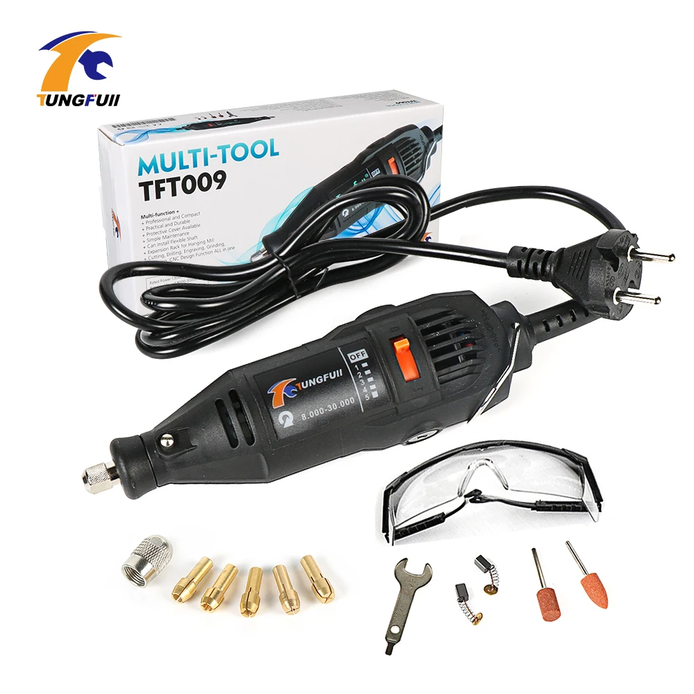Tungfull Mini Drill Engraver 220V Variable Speed Power Tool Electric