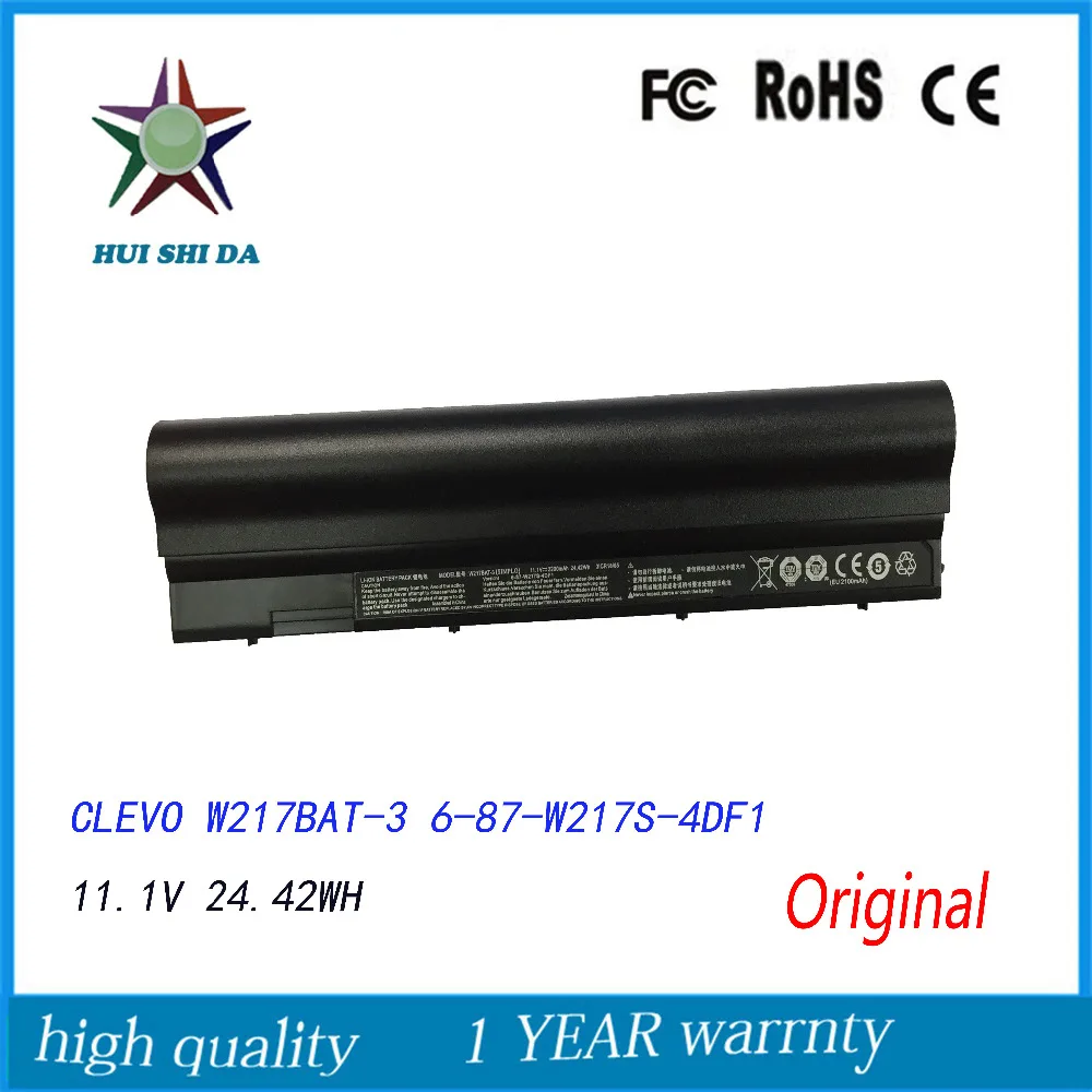 

Original 11.1V 24.22Wh New Laptop Battery for CLEVO W217BAT-3 6-87-W217S-4DF1
