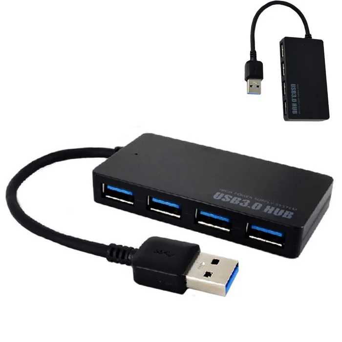 

2019 Top sale New 5Gbps High Speed 4-Port USB 3.0 Portable Compact Hub Adapter For PC Laptop Computer Hgih Quanlity Wholesale 25