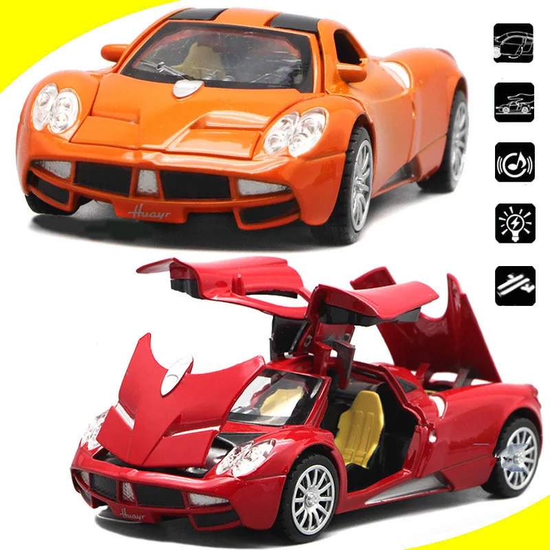 

High simulation car model,1:32 scale alloy pull back Pagani Zonda F,4 open door,toy cars,free shipping