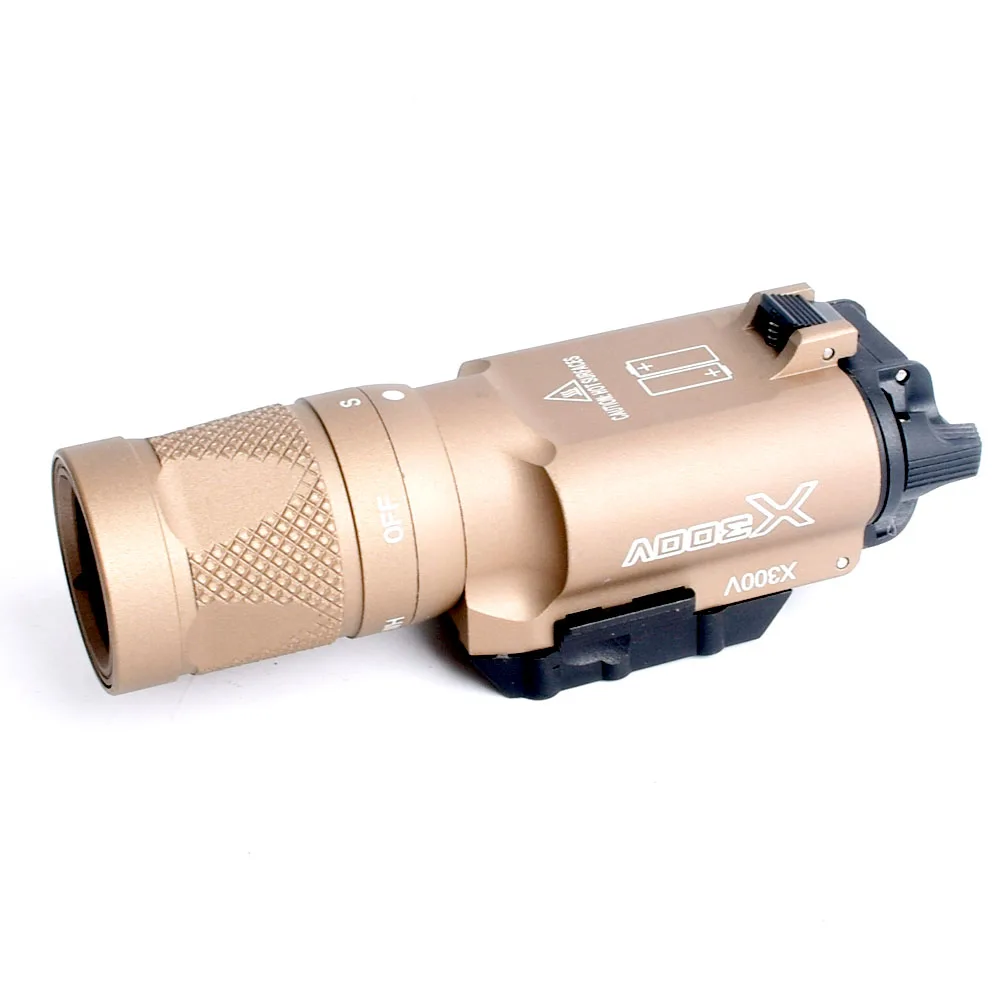 Тактический X300V пистолет-светильник стробоскоп оружейный светильник Lanterna светодиодный светильник-вспышка 20 мм для GLOCK 18C 19 26 Streamlig