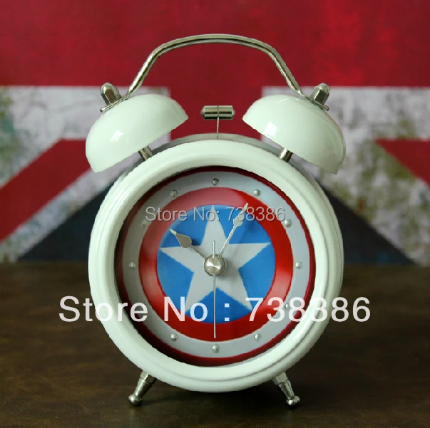 Minimalist Alarm Clock, Fashion Home Decor, Small Metal Alarm Clock