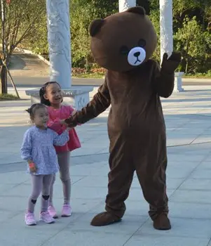 

Brown Bear Kani Rabbit Mascot Costumes Cosplay Clothes Easter Christmas Halloween Party Fancy Dress Anime Doll Toys