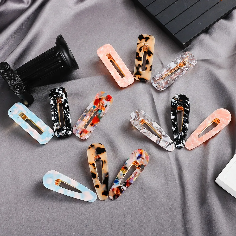 

2019 New Fashion Hair Clip Bobby Leopard Hairpin Women Barrette Headwear Hairpins Comb Pin Hair Decor Vintage Hair Accessories