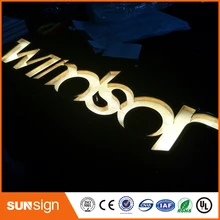 Светящиеся буквы светодиодные световые знаки для кофейного магазина