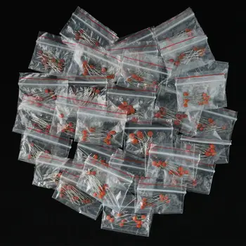 

300pcs/lot Ceramic capacitor set pack 2PF-0.1UF 30 values*10pcs Electronic Components Package capacitor Assorted Kit samples Diy
