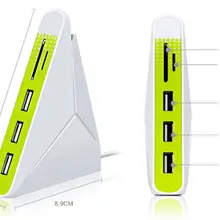 Высокое качество Универсальный высокое Скорость свет mini 3 в 1 USB 2.0 узлов 3 Порты и разъёмы