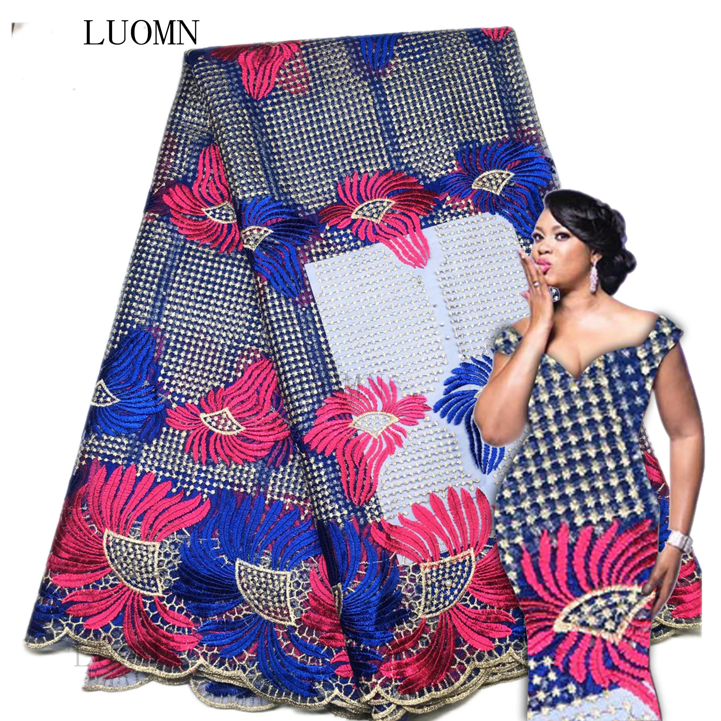 Buy Hot Sale African Lace Fabric With Stones 2018