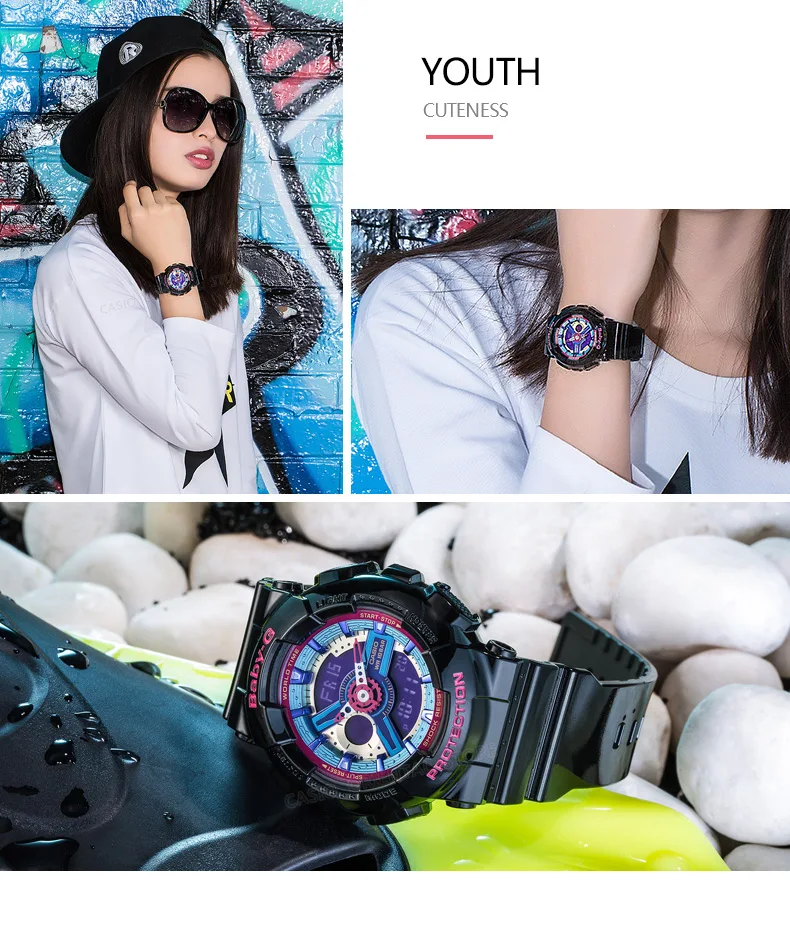 CASIO Часы LED BA-111-3A часы мужчин лучший бренд роскошных известный модные спортивные наручные часы мужской часы Relogio Masculino