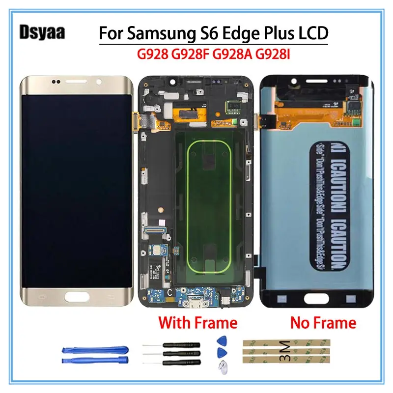 100% Tested Display for SAMSUNG S6 Edge Plus G928 G928F G928A G928I LCD Touch Screen Digitizer Replacement Parts 5.5 Inch | Мобильные