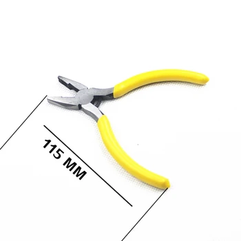 

1Pc Yellow Electronic Cutting Mini Plier Scissors Steel Wires Cutter Bag Repair Tools Hand Tool 115mm