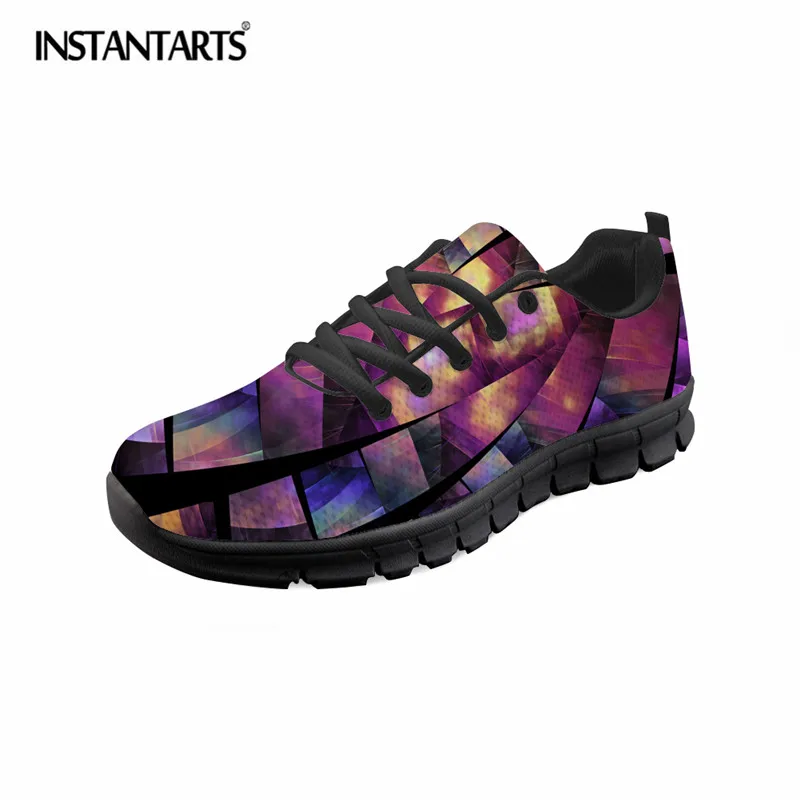 

INSTANTARTS Women Casual Lacing Sneaker Shoes Girls Spring Summer Air Mesh Flat Shoes Fashion Comfort Walking Shoe Zapatos Mujer