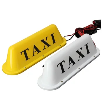 

Magnetic LED Taxi Sign Light Car Roof Warning Lamp with Cigarette Charger for 12V Vehicles