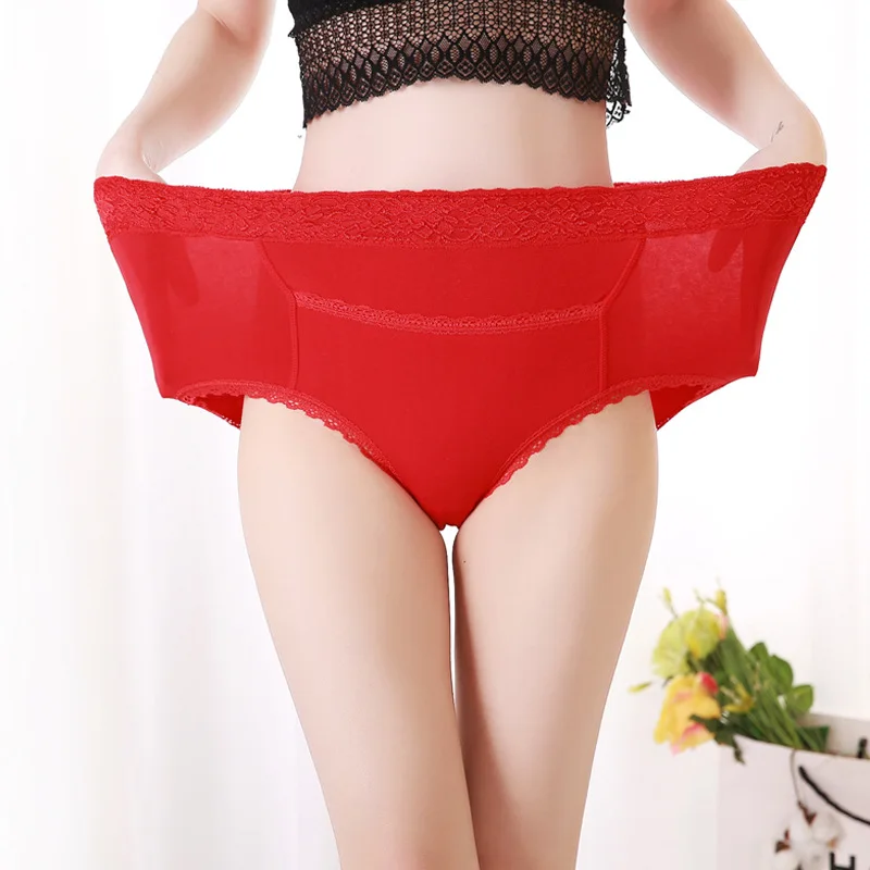 Jerrinut Sexy Physiological Warming Palace Underwear Waterproof Pockets Seamless cotton Panty Plus Size XL XXL XXXL XXXXL Pants2 (2)