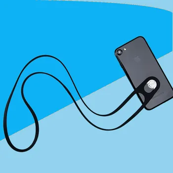 High quality Universal detachable mobile phone lanyard silicon 360 rotation Sports Strap Neck lanyard for phone