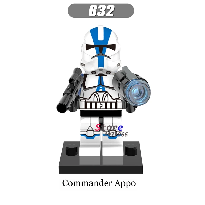 

Single star wars 501st Legion Commander Appo  TACTICAL OPS TROOPER building blocks models bricks toys for children kits