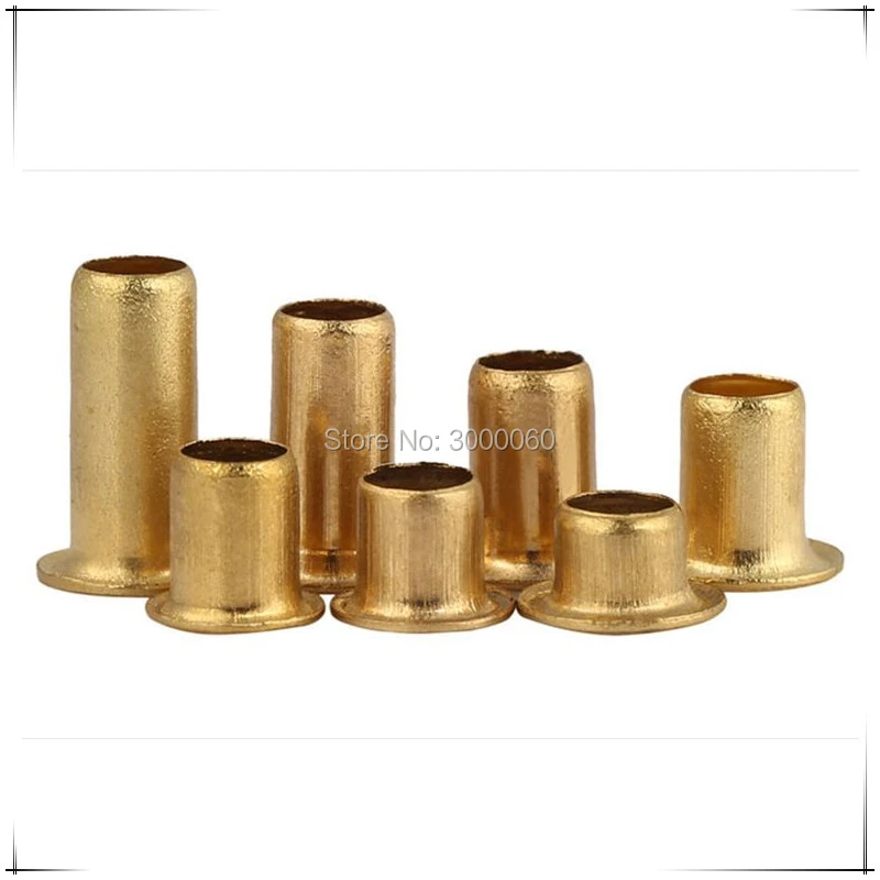 M2.5 Brass Copper Single Tube Hollow Tubular Rivet For PCBtubular