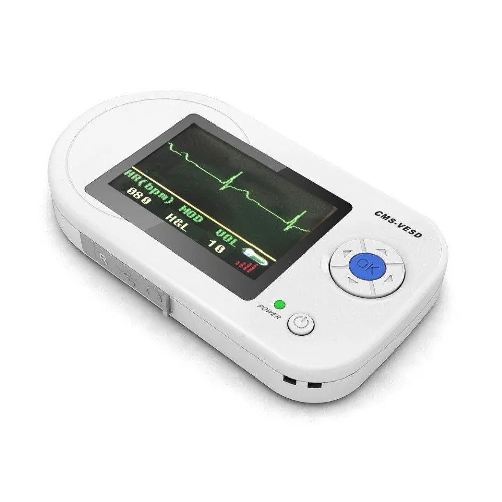 

CMS-VESD with Adult Oximeter Probe & ECG Wave USB Software Colour OLED Digital Visual Electronic Stethoscope