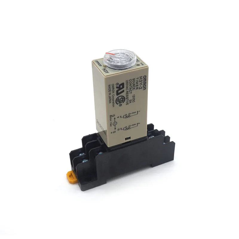 

H3Y-2 AC220V 110V DC12V 24V Delay Timer Time Relay 0 - 10 min 10M with Base