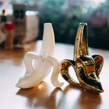 Керамическая ваза банановые цветочные горшки, мебель для кухни, украшения ресторана, ваза, креативная ваза R381