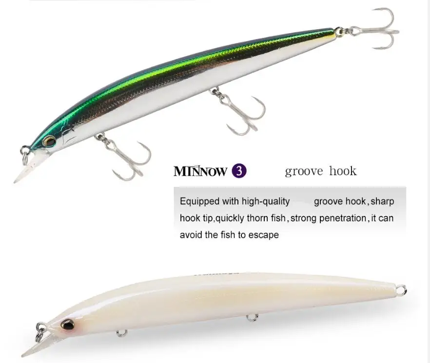 Tsurinoya dw31 6 pçs minnow isca de
