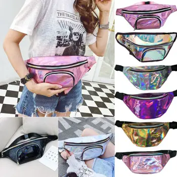 

Women Reversible Mermaid Sequin Waist Fanny Pack Belt Bum Bag Pouch Hip Purse Ladies Chic Waist Packs Women Bags