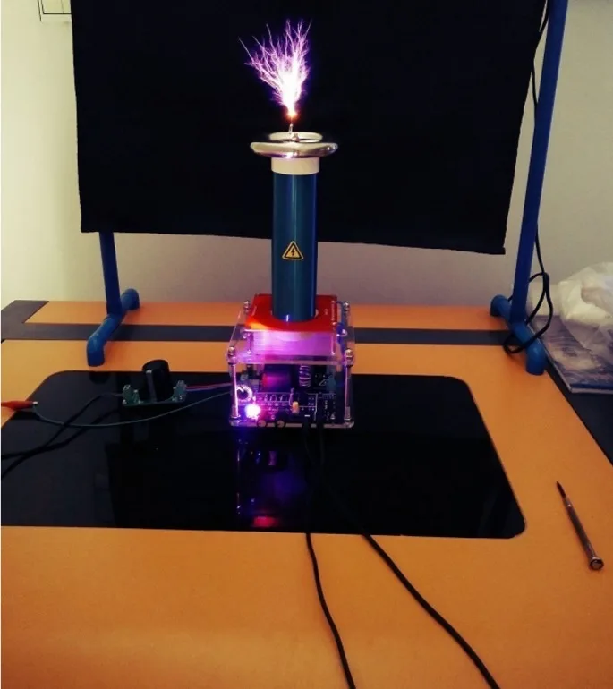 120V прочная музыкальная Тесла катушка интеграция DIY Модель развивающая игрушка с