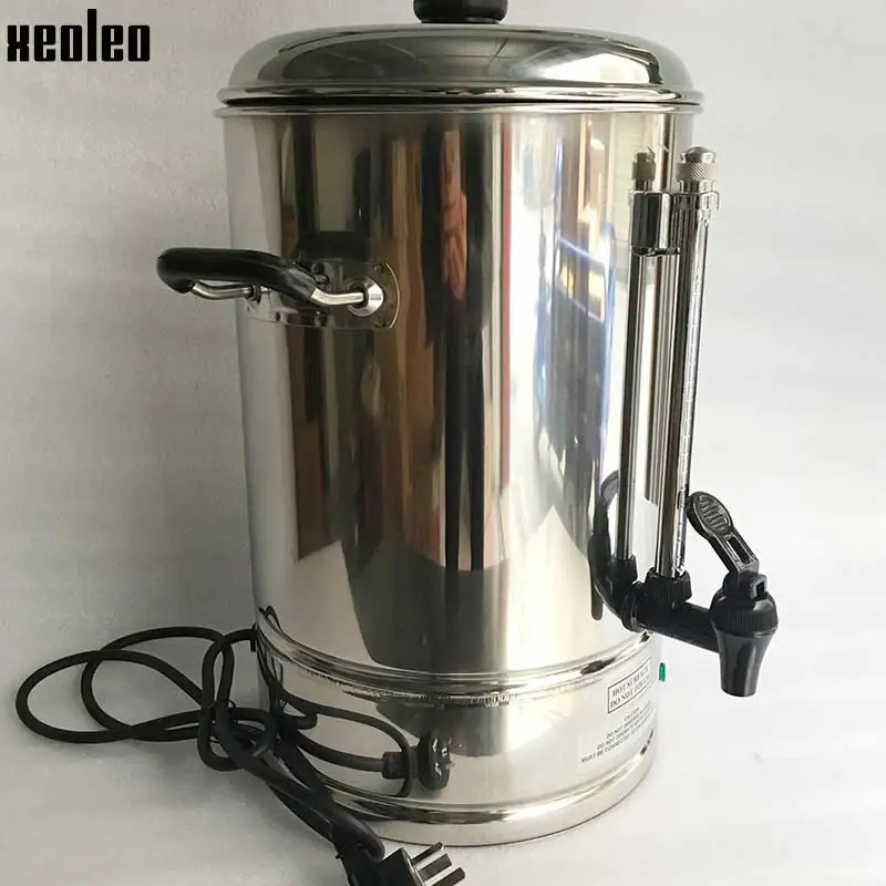 Xeoleo коммерческих Кофе котел горячей воды 6/10/15L нержавеющая сталь поп Кофе чайник электрический Кофе машина для обработки воды бойлер газовый котел водонагреватель