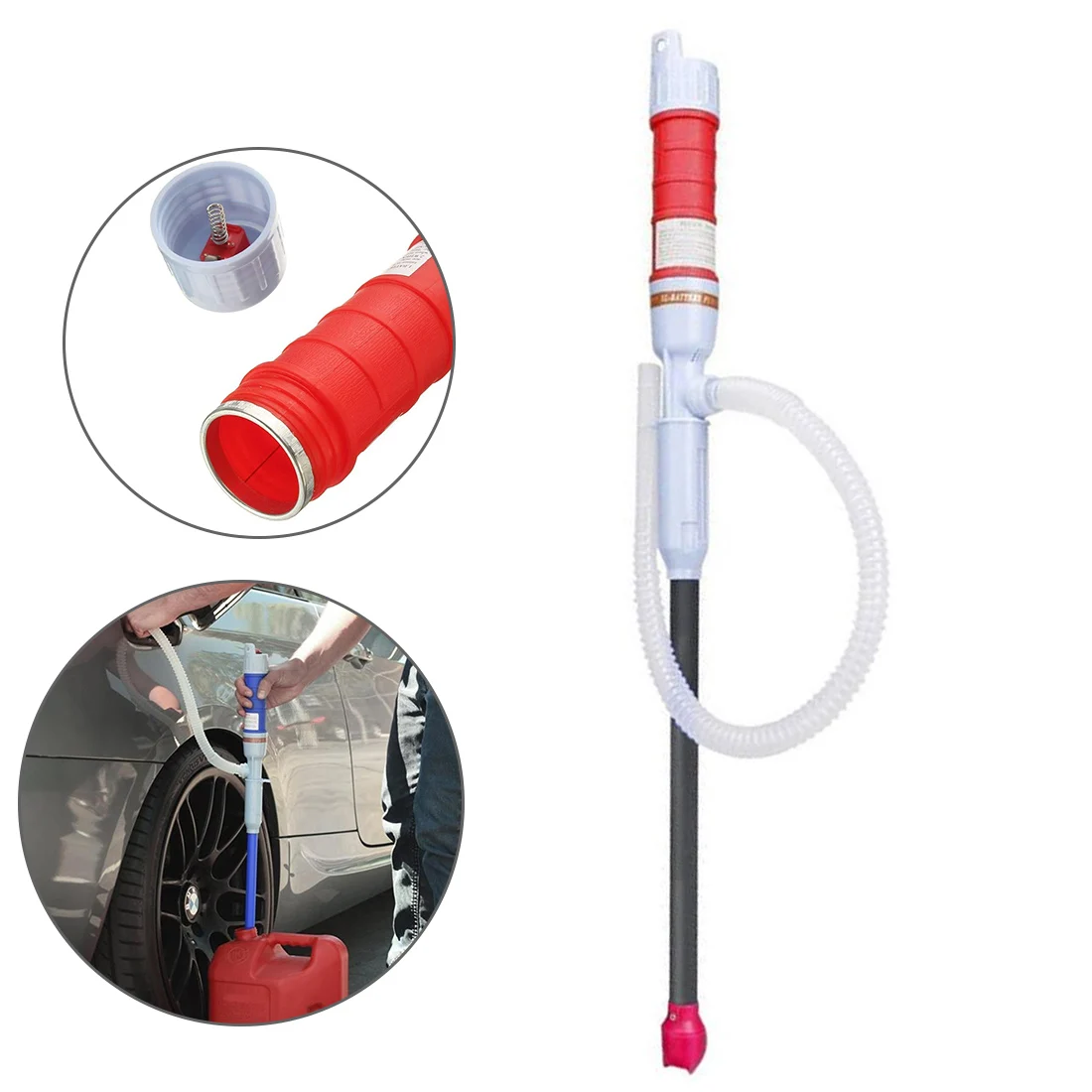 

Handheld Liquid Transfer Pump Battery Operated Water Gas Tools Petrol Fuel Car Siphon Hose Outdoor