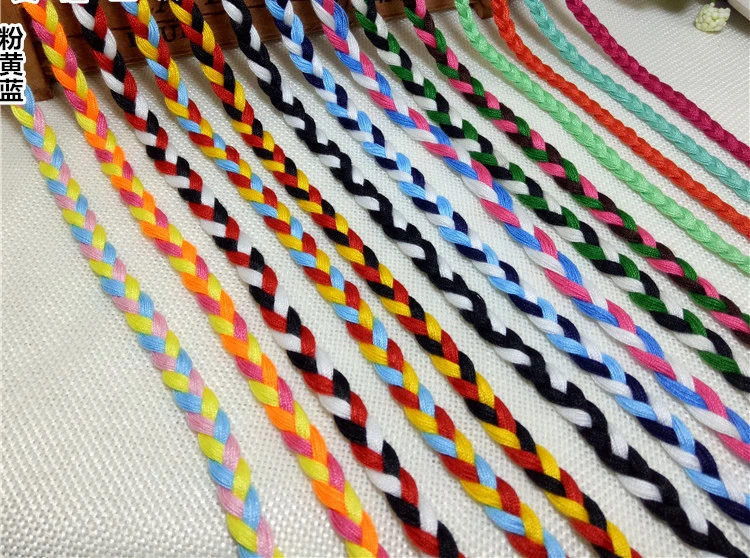

Factory price 100% Cotton 10M colorer 3 Shares Twisted braid Cotton Cords 12MM DIY Craft Decoration Rope Cotton Cord for Bag