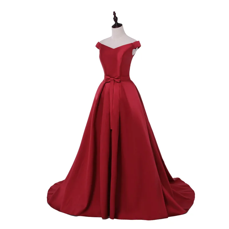 FADISTEE New arrival party evening dresses Long dress Vestido de Festa A-line bow satin gown V-opening back style dress FADISTEE New arrival party evening dresses Long dress Vestido de Festa A-line bow satin gown V-opening back style dress