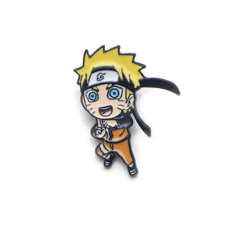 L3229 Uzumaki Naruto эмалированная булавка броши мультфильм креативная металлическая брошь булавки Джинсовая Шляпа значок воротник ювелирные изделия 1 шт