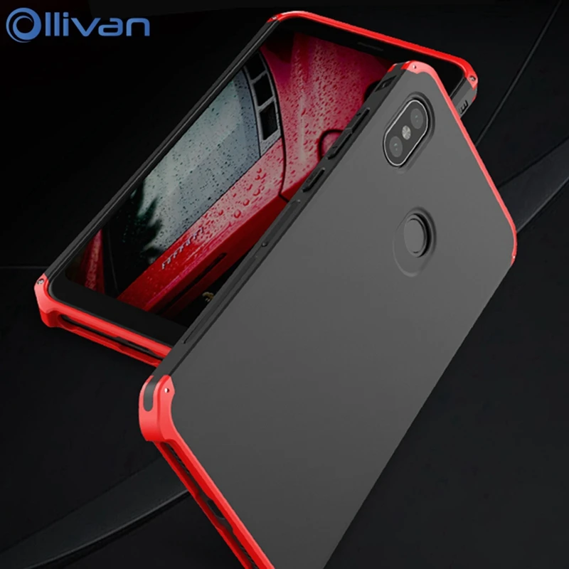 

OLLIVAN For Xiaomi Redmi Note 5 Case Aluminum Metal Frame Case Hard PC Cover For Xiaomi Redmi Note 5 Pro Note5 Mi Mix 2s Fundas