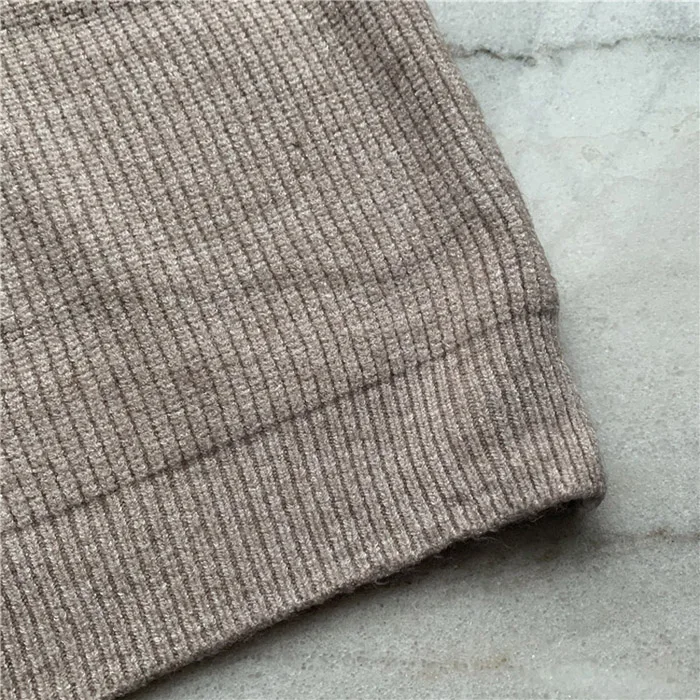 Cashmere knitted suits with skirt for women 11
